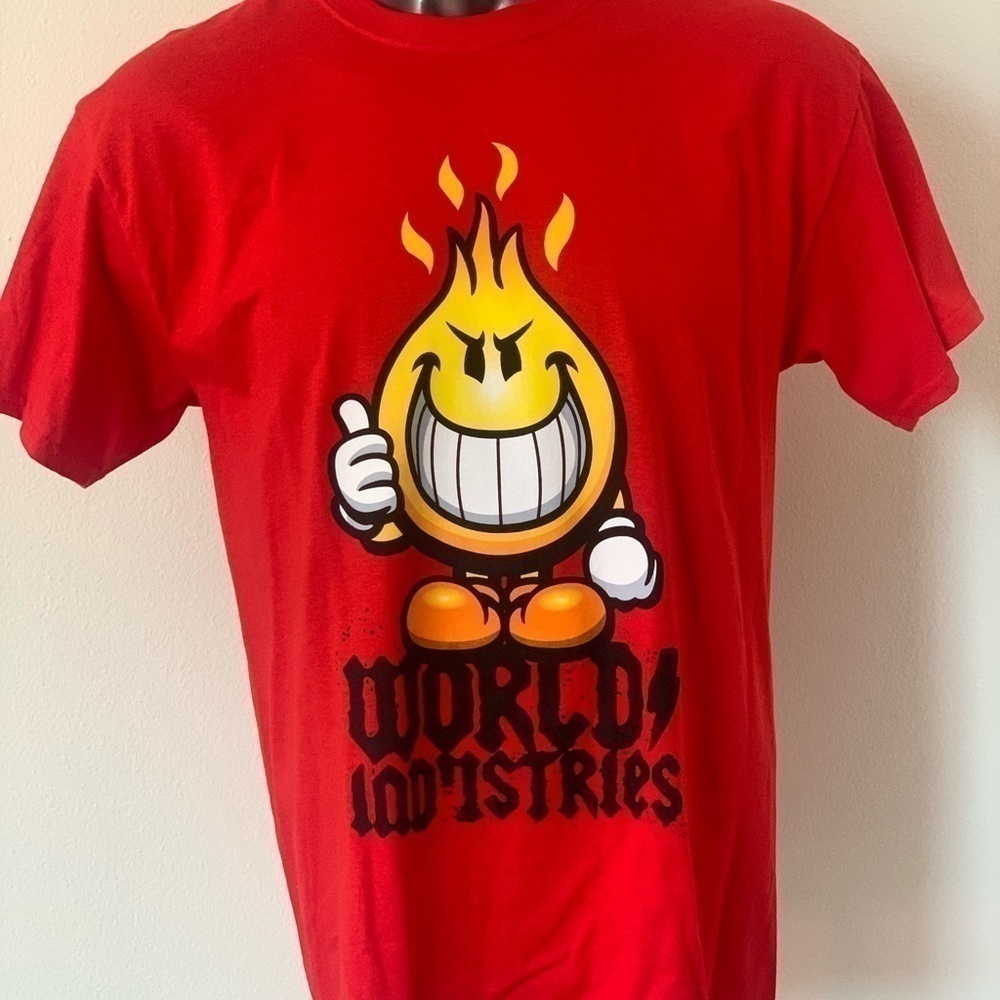 𝅺world Industries Shirt NWOT RED SKATEBOARDING‎ SK8 Skate Small Medium Large